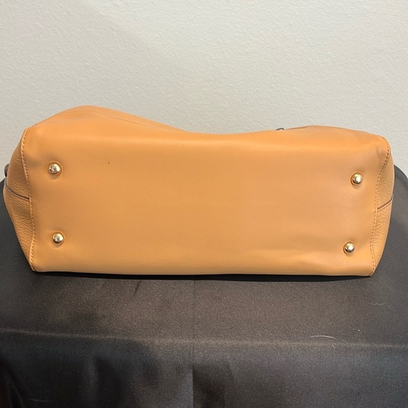 Sondra Roberts Squared | Stone Vegan Leather Tote Satchel Shoulder Bag - Picture 8 of 13